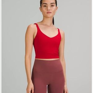 Lululemon Lunar New Year Align Tank, Dark Red w/Gold logo